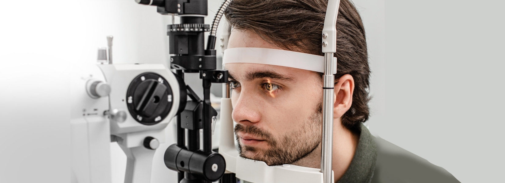 young man during eye exam in Inner West Side
